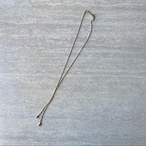 CLOSET CLOSING
 Lucky Brand Gold Toned Y Necklace